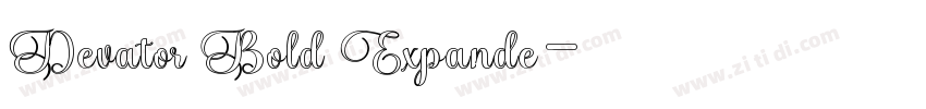 Devator Bold Expande字体转换 Devator Bold Expande字体转换